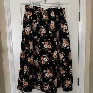 The Occasion High-Waisted Taffeta Midi Skirt NWOT